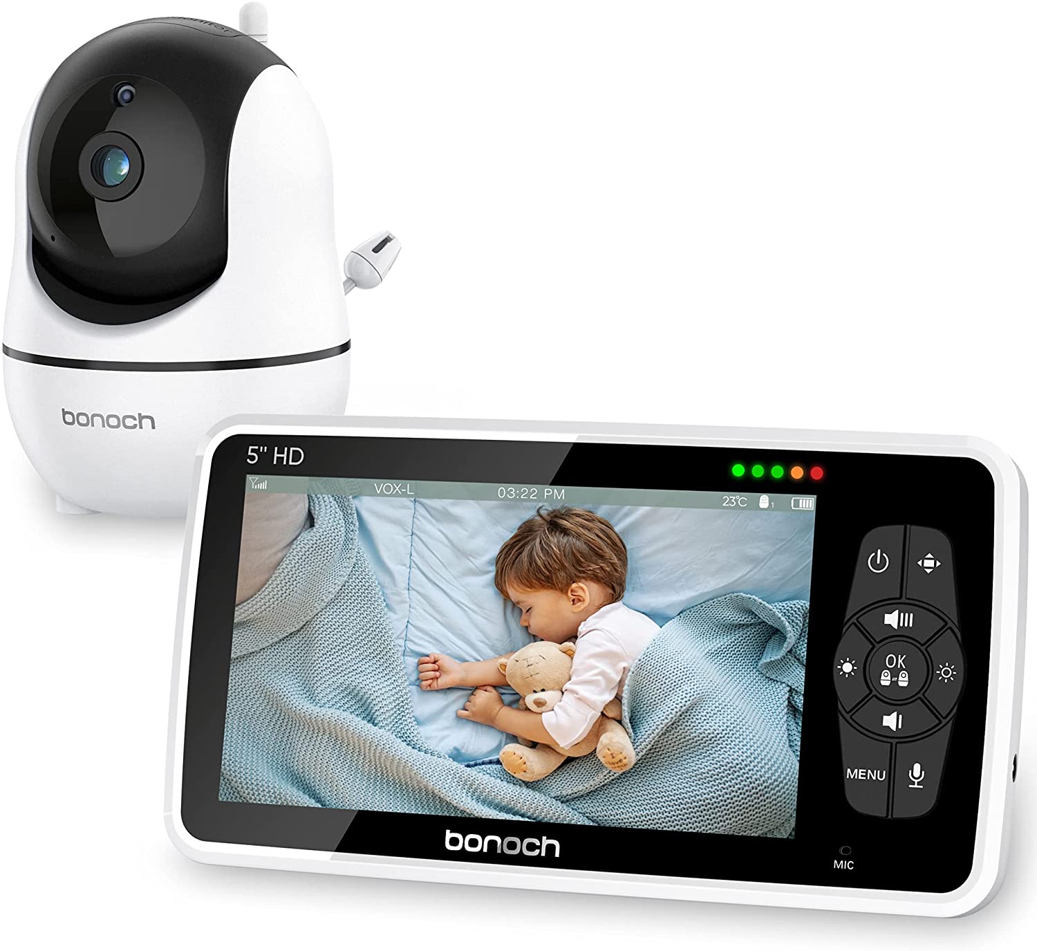 Baby Monitor bonoch Video Baby Monitor with Camera and Audio, Baby