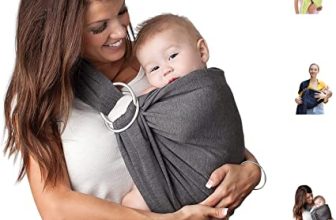 Uamita Fascia Porta Bebè ad Anelli in Cotone Organico Traspirante